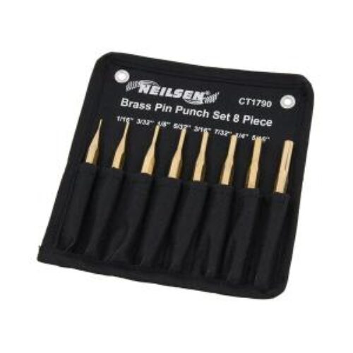 8 Pc Brass Pin Punch Set 1/16 “to 5/16”
